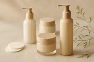 ```json { "altText": "Nettoyant visage haut de gamme disposés sur marbre avec éléments naturels et éclairage doux", "caption": "Sélection de nettoyants visage premium présentés dans un environnement épuré pour illustrer les différentes textures et formats disponibles.", "description": "Composition élégante de nettoyants visage de luxe arrangés sur une surface en marbre avec des éléments naturels. Cette mise en scène professionnelle illustre la diversité des formats de nettoyant visage disponibles pour s'adapter à chaque type de peau, du gel au lait en passant par les crèmes nettoyantes." } ```